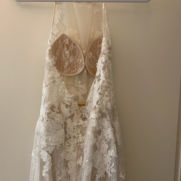 Calla Blanche L’amour Designer Wedding Gown Size 10 - Picture 4 of 16